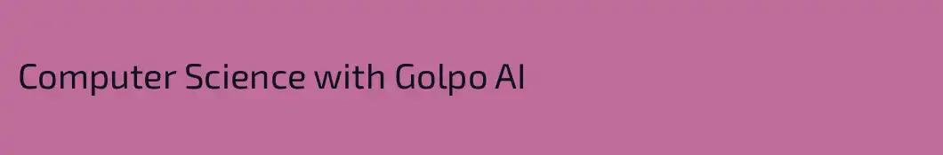 Computer Science with Golpo AI